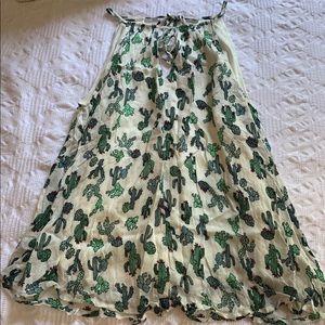 white tank top with cactuses